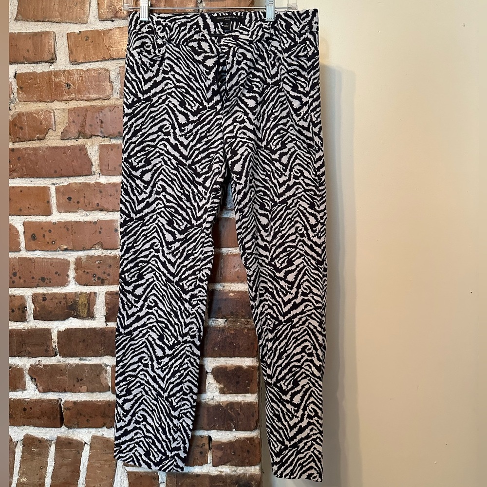 Banana Republic Sloan pant, zebra